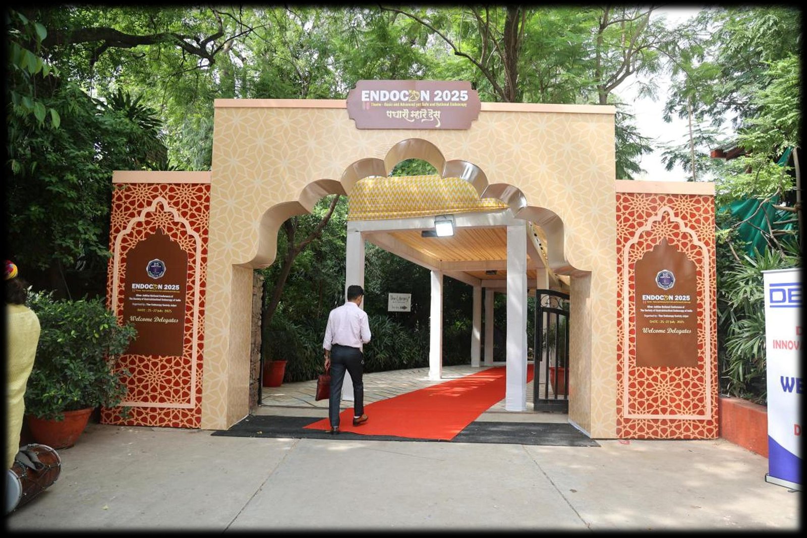Grand Rajasthani Welcome Arch & Delegate Entry (Hotel Clarks Amer)