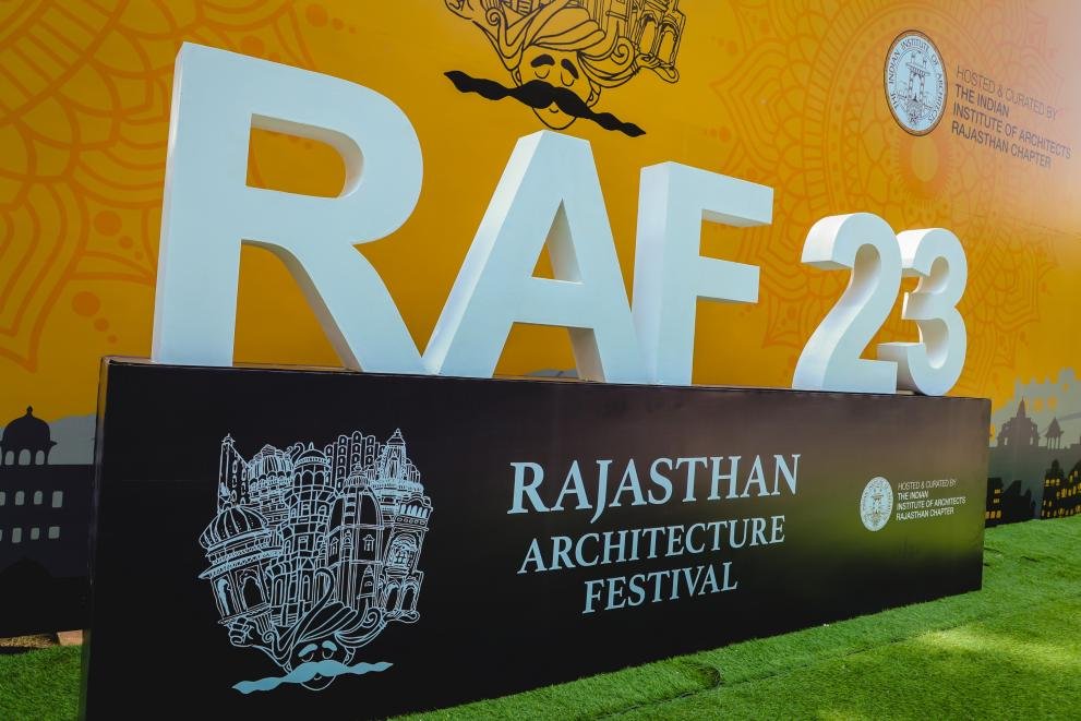 Iconic RAF 23 Gateway with Geometric Spatial Arch